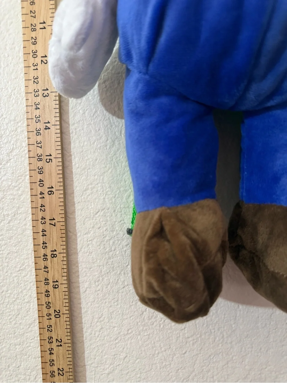 Luigi-Inspired Green Plush Backpack for Kids - Soft Green and Blue Toy